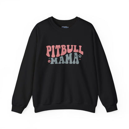 Pitbull Mama Crewneck Sweatshirt | Perfect Gift for Dog Mom