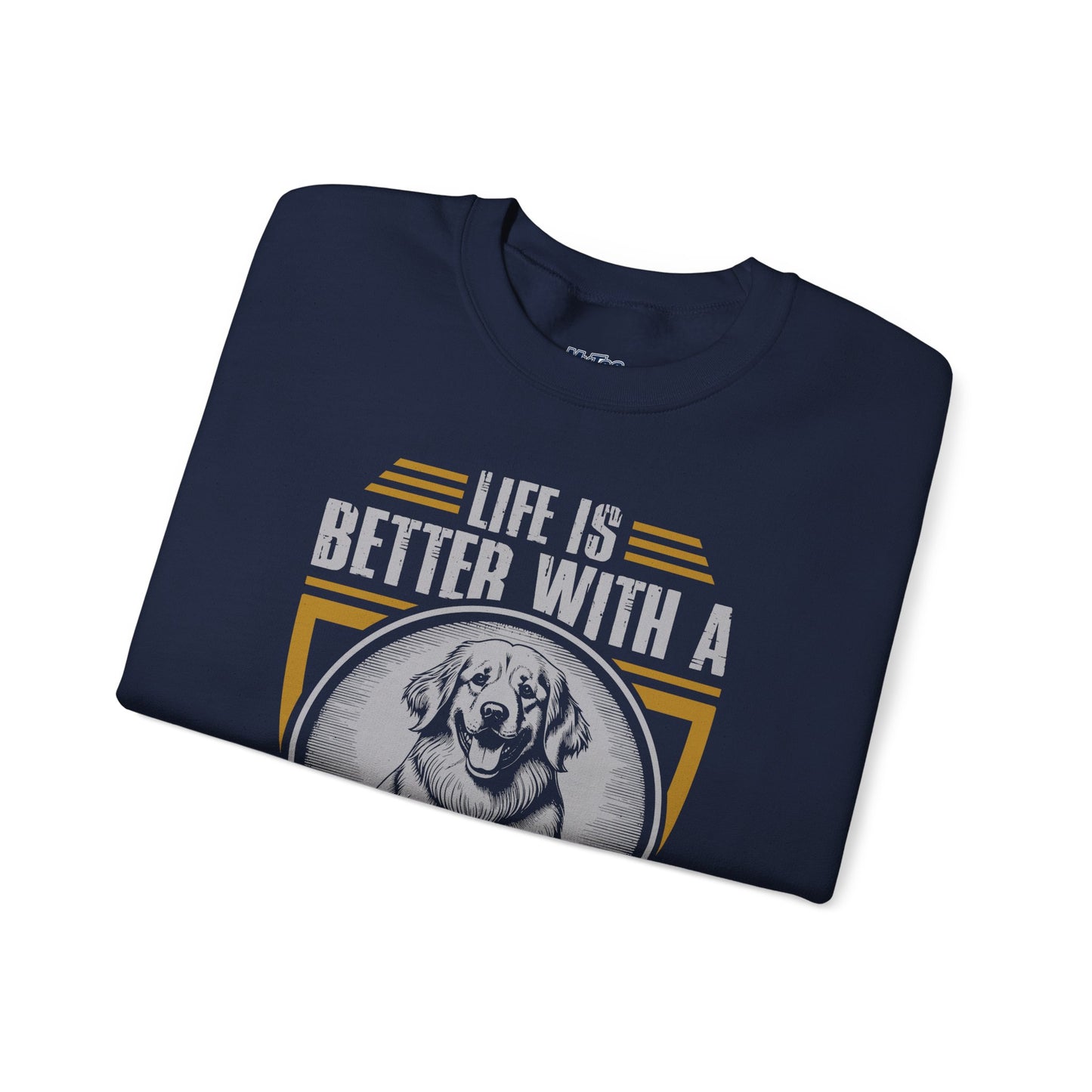 Life Is Better with a Golden Retriever Sweatshirt – Cozy Dog Lover Crewneck