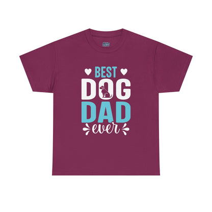 Best Dog Dad Ever Cotton T-Shirt
