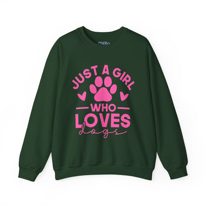 Just a Girl Who Loves Dogs Sweatshirt | Gift For Dog Mom