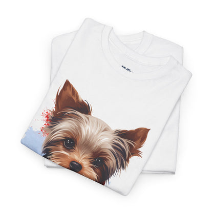 Patriotic Yorkshire Terrier Unisex T-Shirt