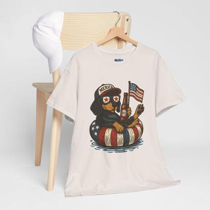 Patriotic Dachshund America Unisex T-Shirt