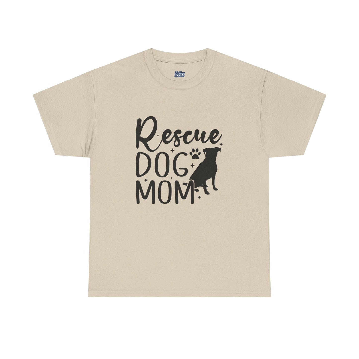 Rescue Dog Mom Cotton T-Shirt | Dog Lover