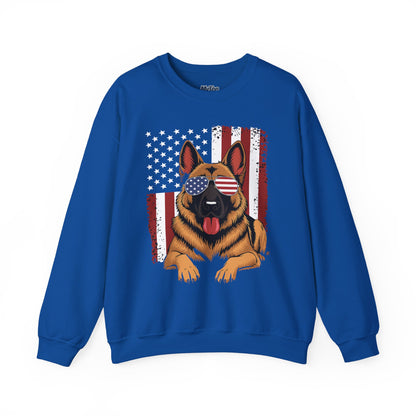 Patriotic German Shephard Dog Unisex Sweatshirt