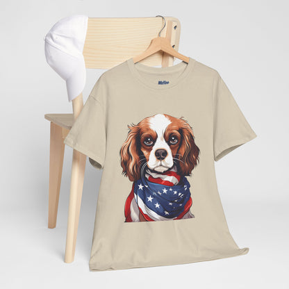 Patriotic Cavalier King Charles Spaniel Unisex T-Shirt