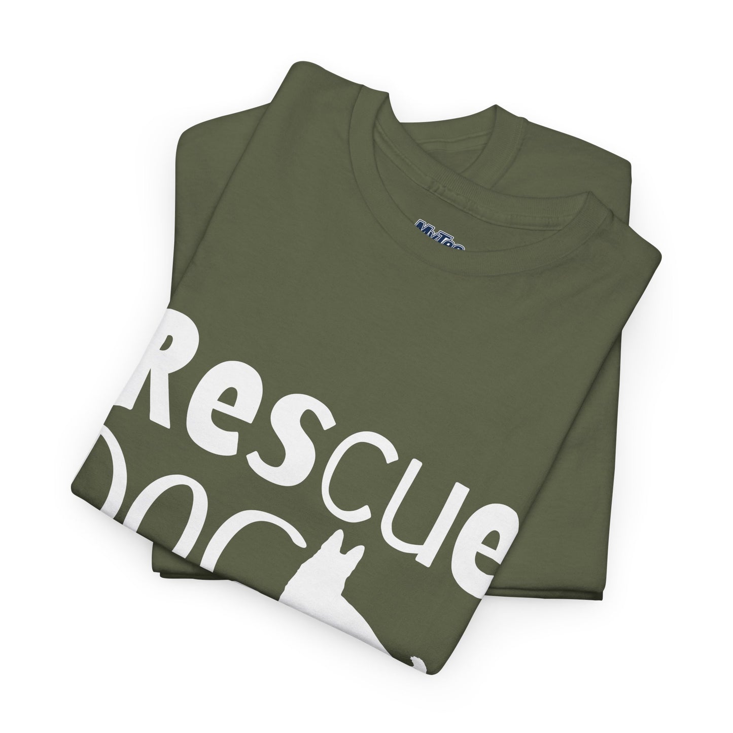 Rescue Dog Mom Cotton T-Shirt