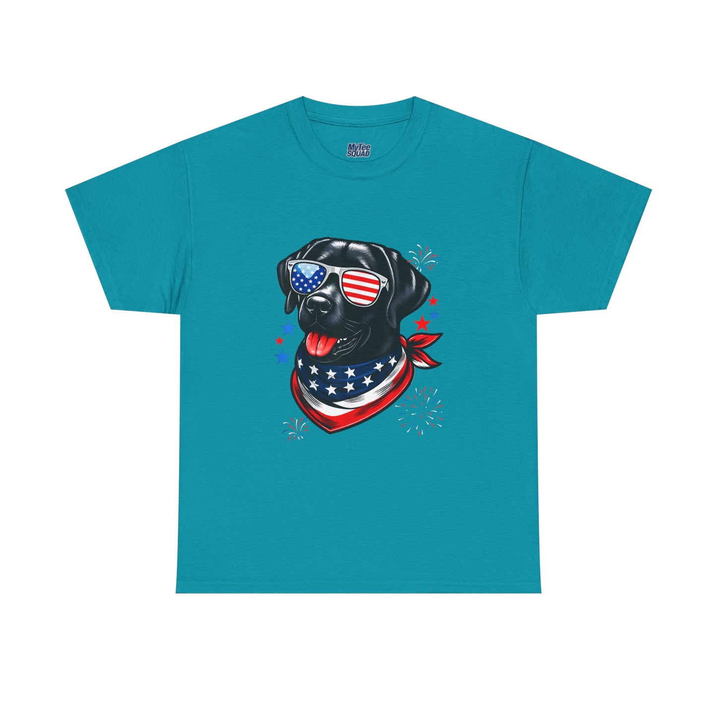 Patriotic American Labrador Retriever With Sunglasses Unisex T-Shirt