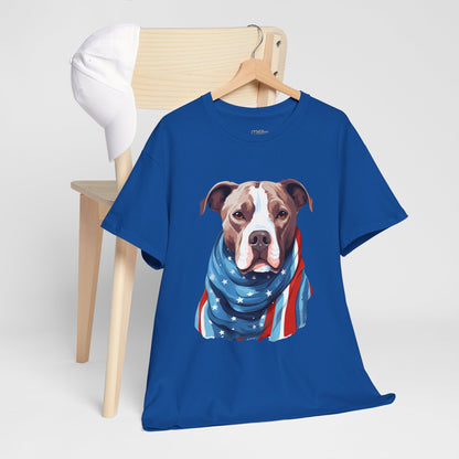 Patriotic American Staffordshire Terrier Unisex T-Shirt