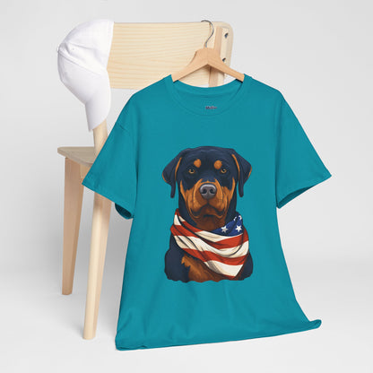 Patriotic Rottweiler Unisex T-Shirt