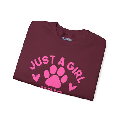 Just a Girl Who Loves Dogs Sweatshirt | Gift For Dog Mom