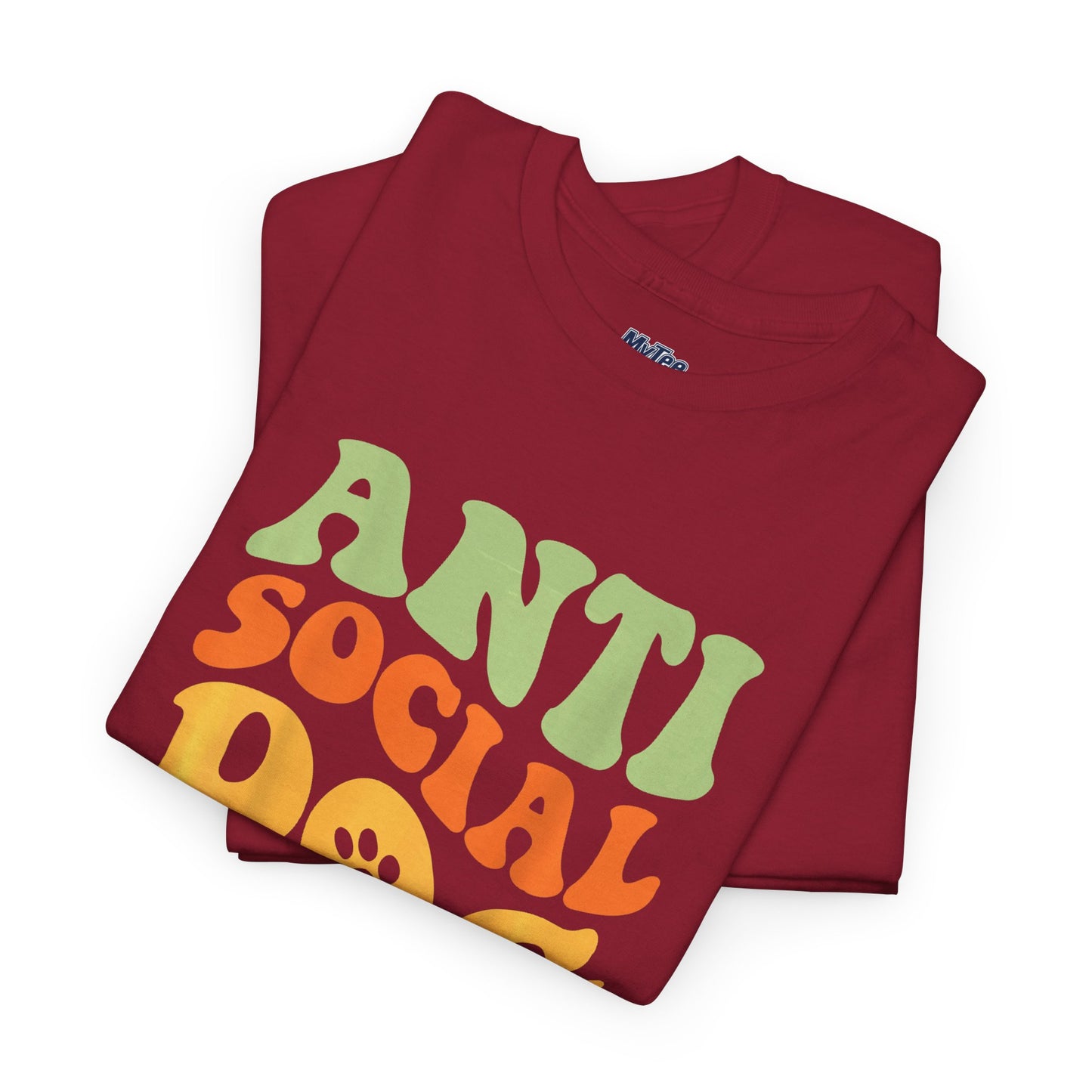 Anti Social Dog Moms Club Cotton T-Shirt - Fun & Comfy Pet Lover Tee