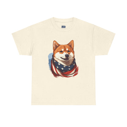 Patriotic Shiba Inu Unisex T-Shirt