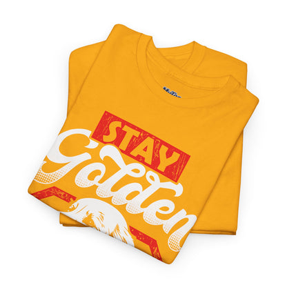 Stay Golden Unisex Cotton T-Shirt | Best Gift For Dog Lover