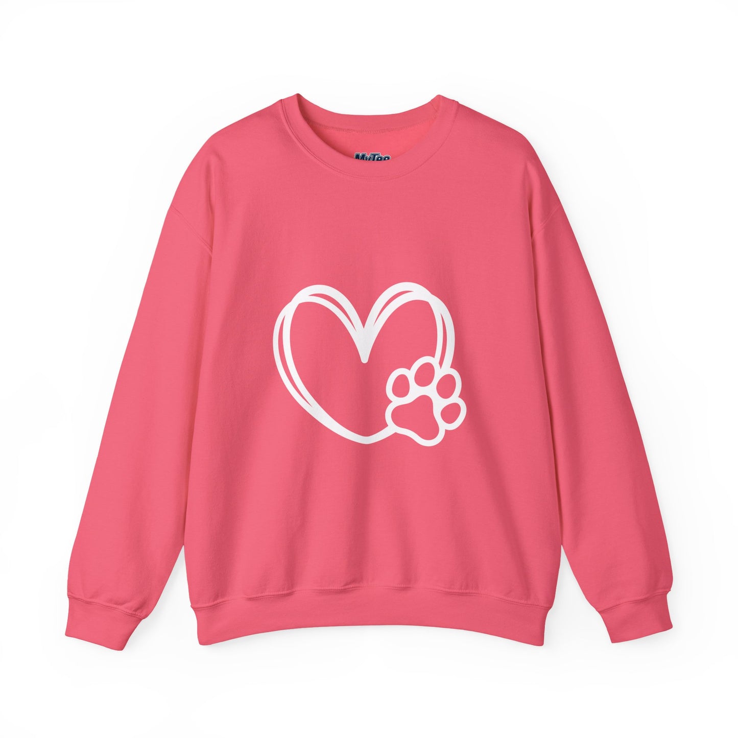 Paw Heart Unisex Sweatshirt – Subtle Dog Lover Style