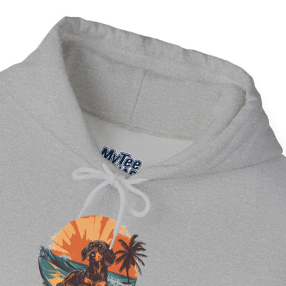 Dachshund Sunset Unisex Hoodie – Chill Pup Style For Dog Lovers