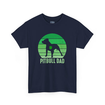 Pitbull Dad Heavy Cotton Tee | Father's Day Gift
