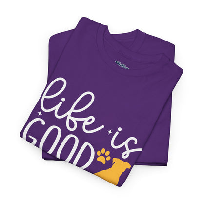 "Life Is Good With My Rescue Dog" Unisex T-Shirt | Dog Lover Gift