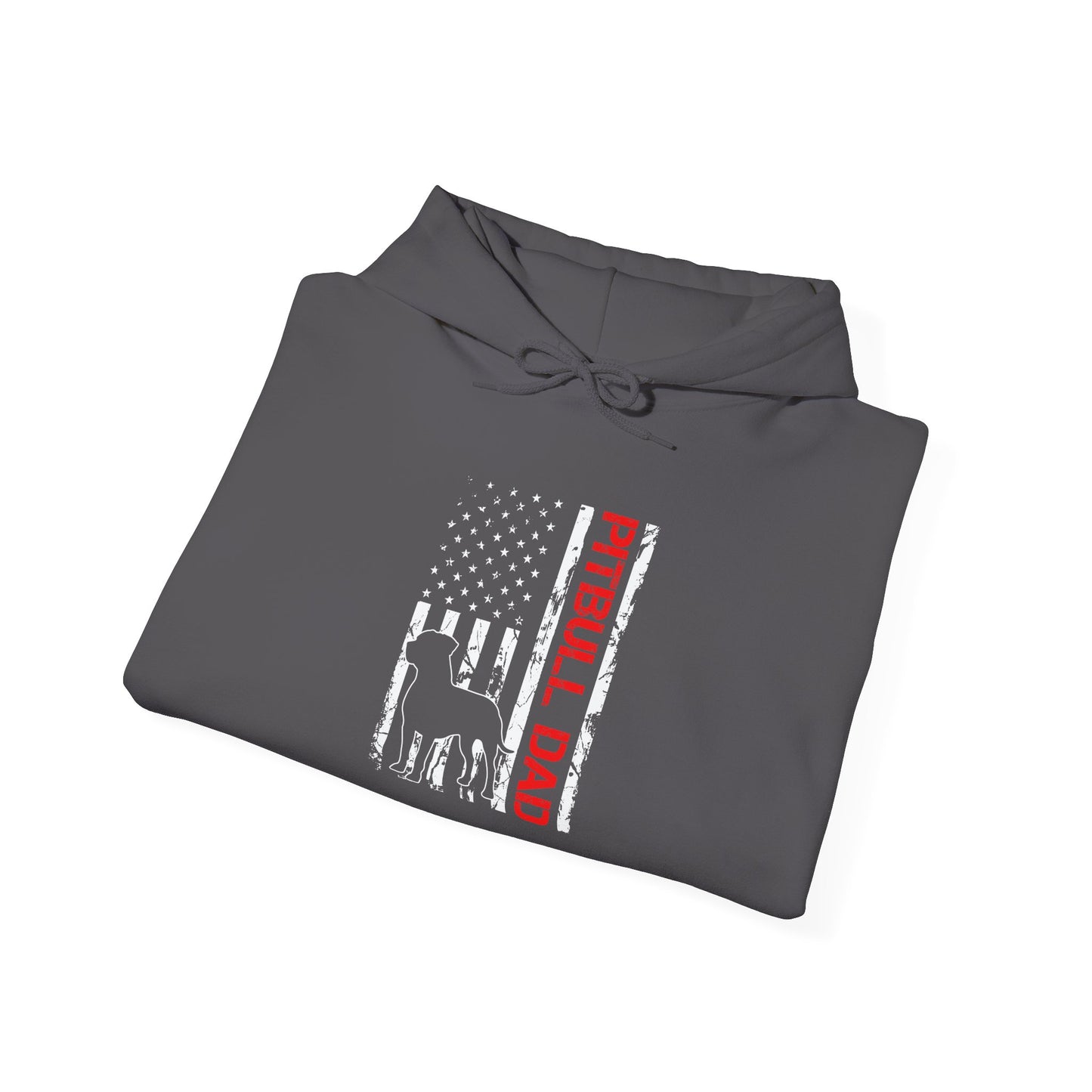 Patriotic Pitbull Dad Hoodie - Gift for Father's Day