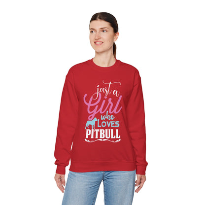 Just A Girl Who Loves Pitbull Sweatshirts