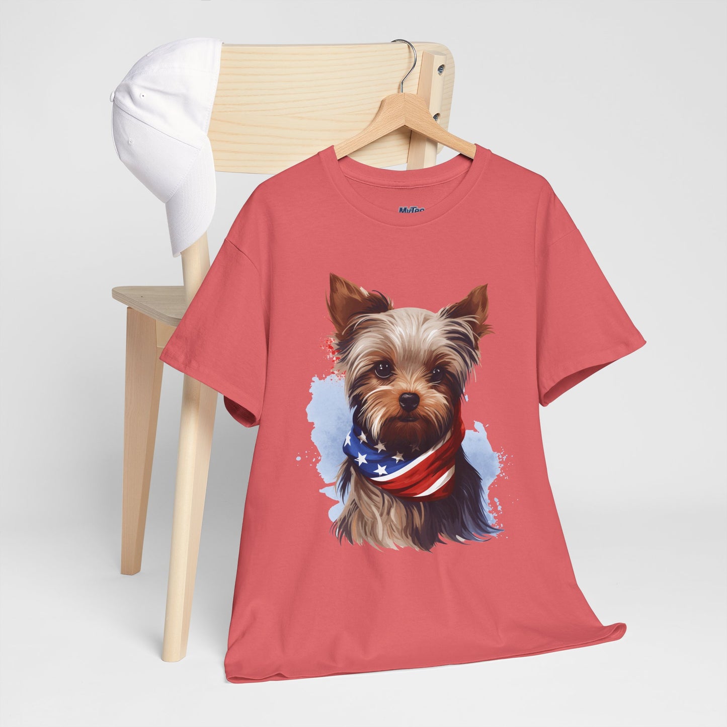 Patriotic Yorkshire Terrier Unisex T-Shirt