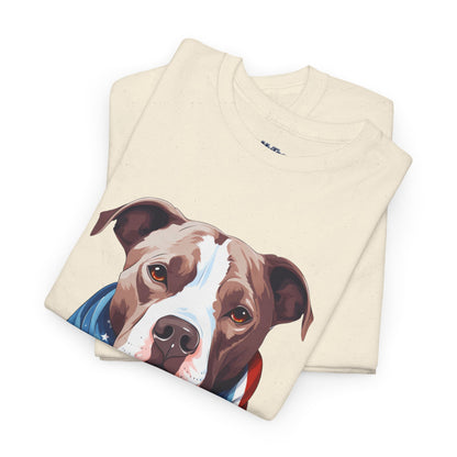 Patriotic American Staffordshire Terrier Unisex T-Shirt