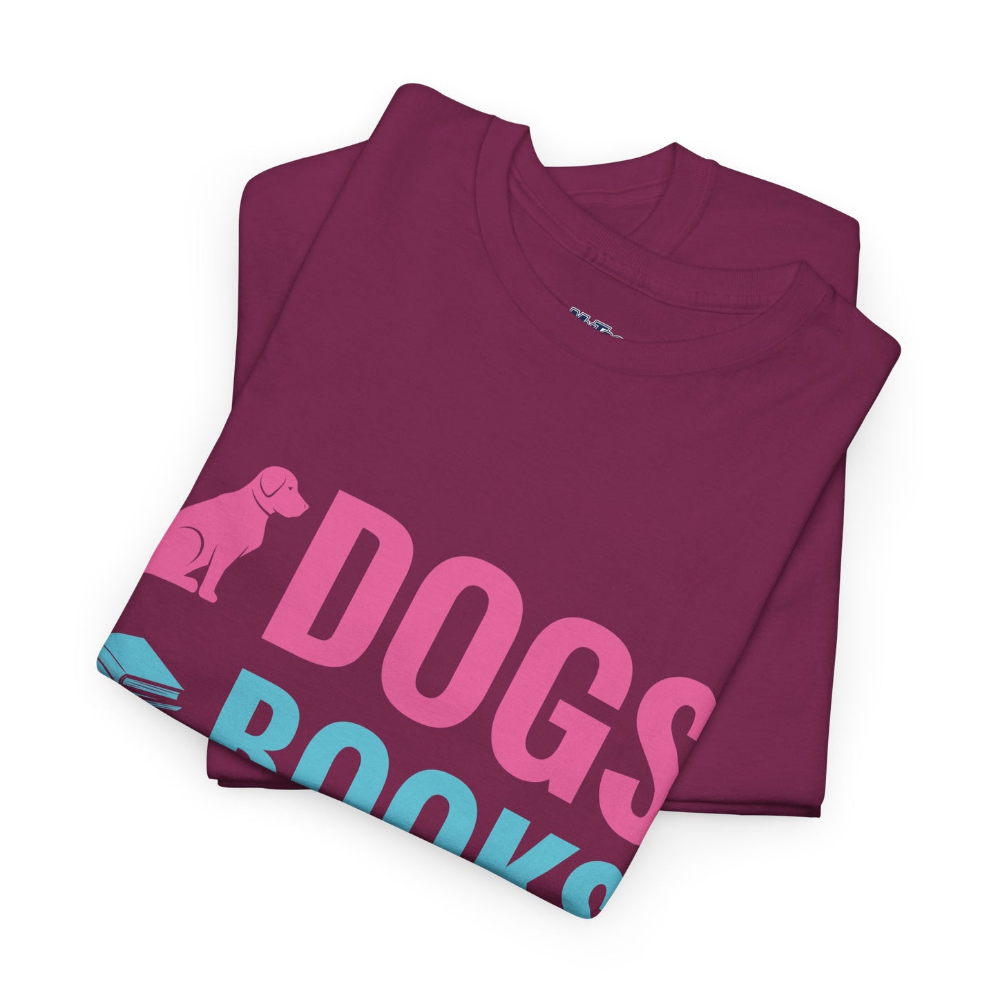 Dogs, Books, And Coffee Unisex Cotton T-Shirt | Dog Lover