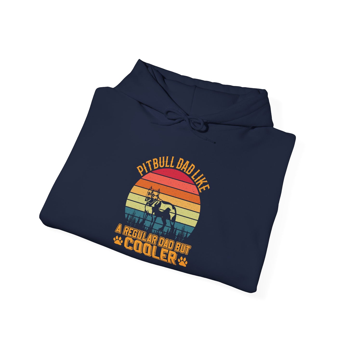 'Pitbull Dad Like A Regular Dad But Cooler' Cozy Hoodie