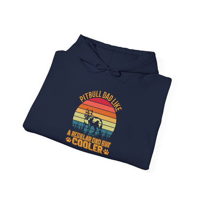 'Pitbull Dad Like A Regular Dad But Cooler' Cozy Hoodie