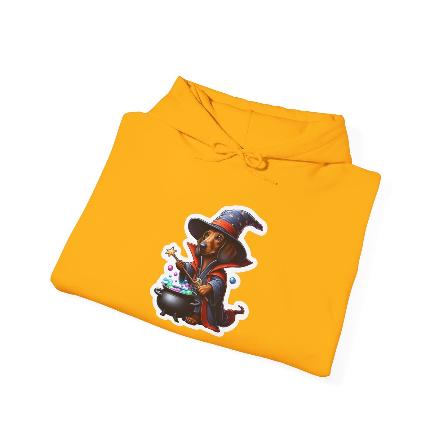 Dachshund Wizard Unisex Hoodie – Bewitching Dog Graphic