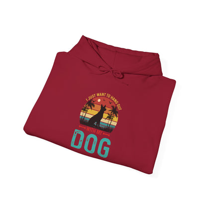 i Just Want To Hangout With My Dog' German Shephard Unisex T-Shirt