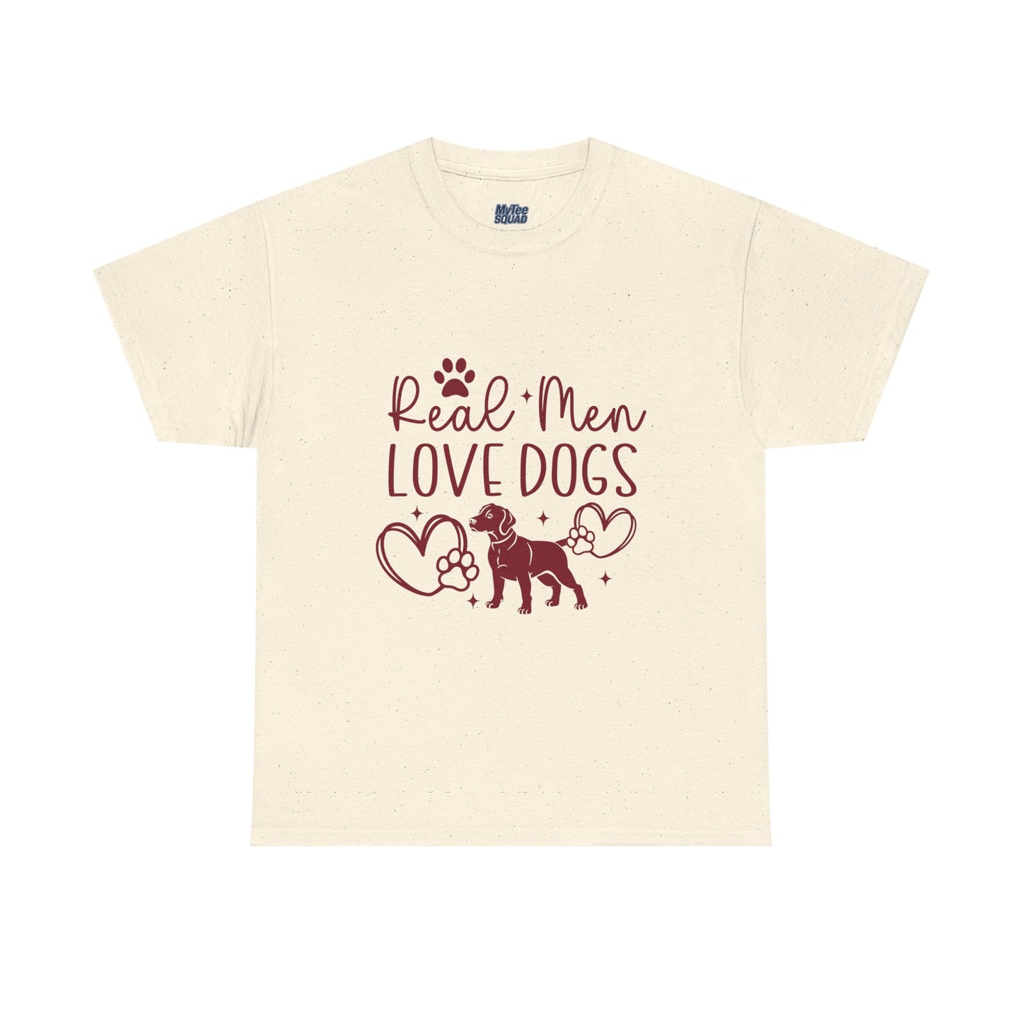 Real Men Love Dogs Cotton T-Shirts | Dog Lover