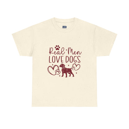 Real Men Love Dogs Cotton T-Shirts | Dog Lover