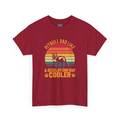 Pitbull Dad Like A Regular Dad But Cooler T-Shirt | Best Gift For Dog Father