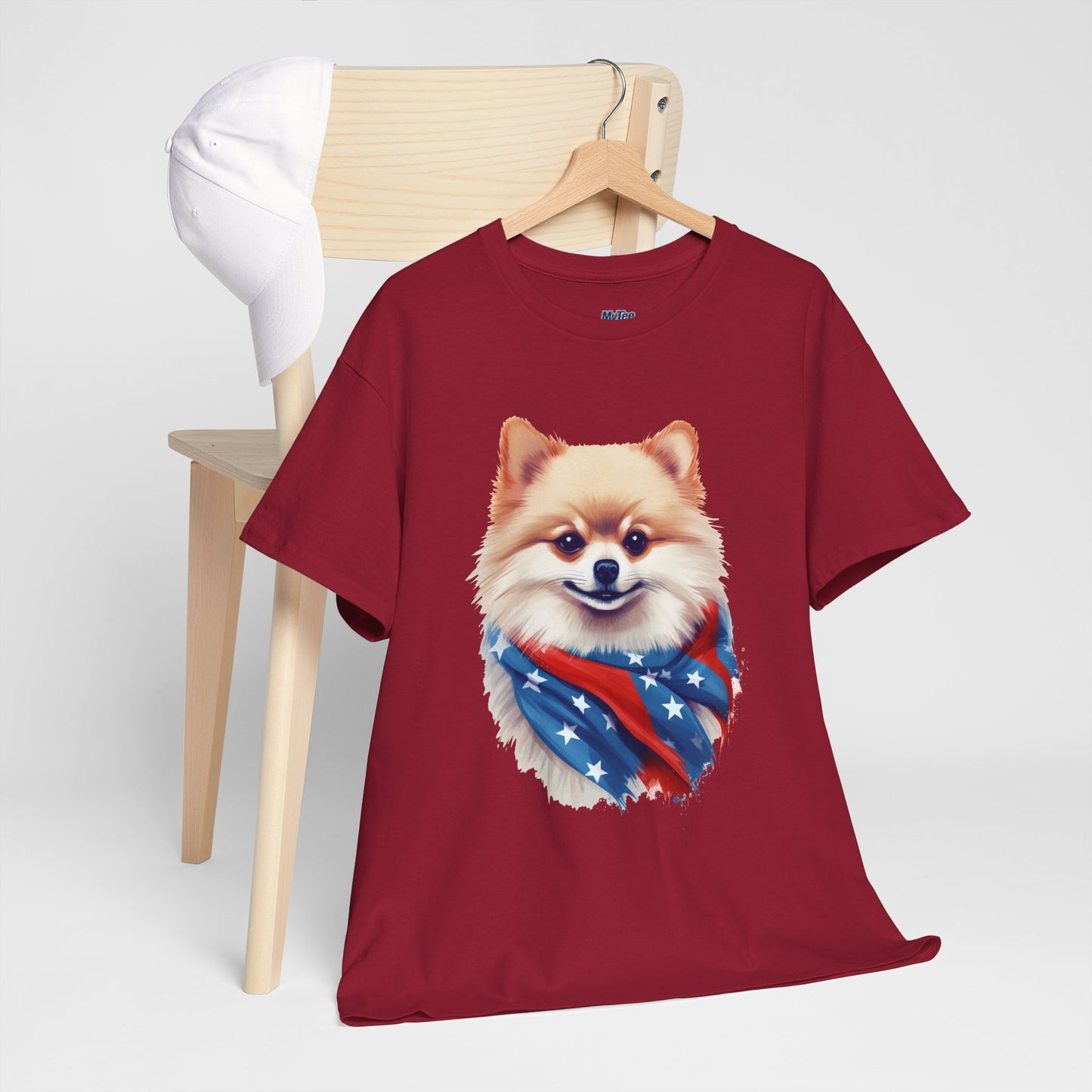 Patriotic pomeranian Unisex T-Shirt