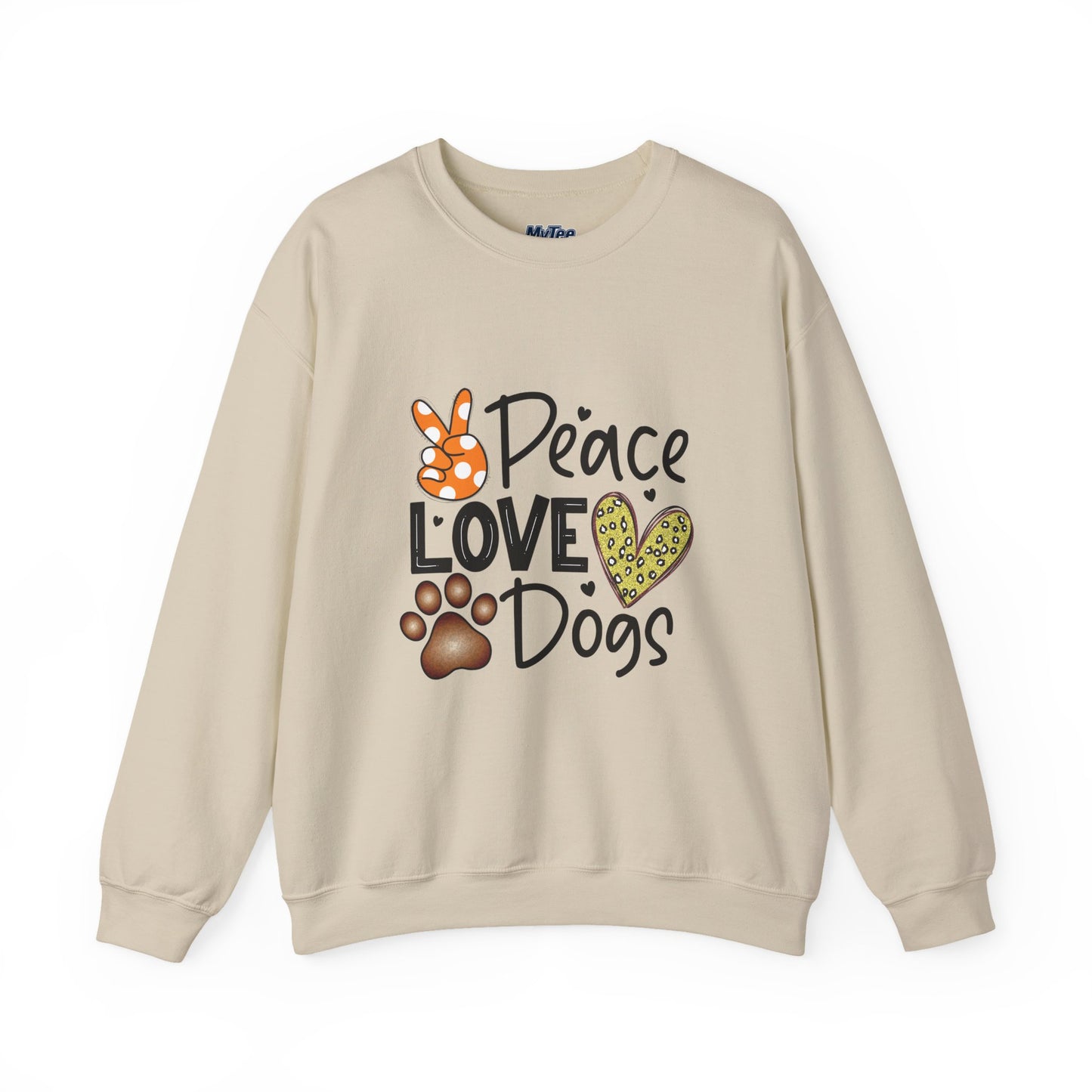Peace, Love & Dogs Sweatshirt | Perfect Gift for Dog Lovers | Cozy Casual Wear | Pet Lover Apparel
