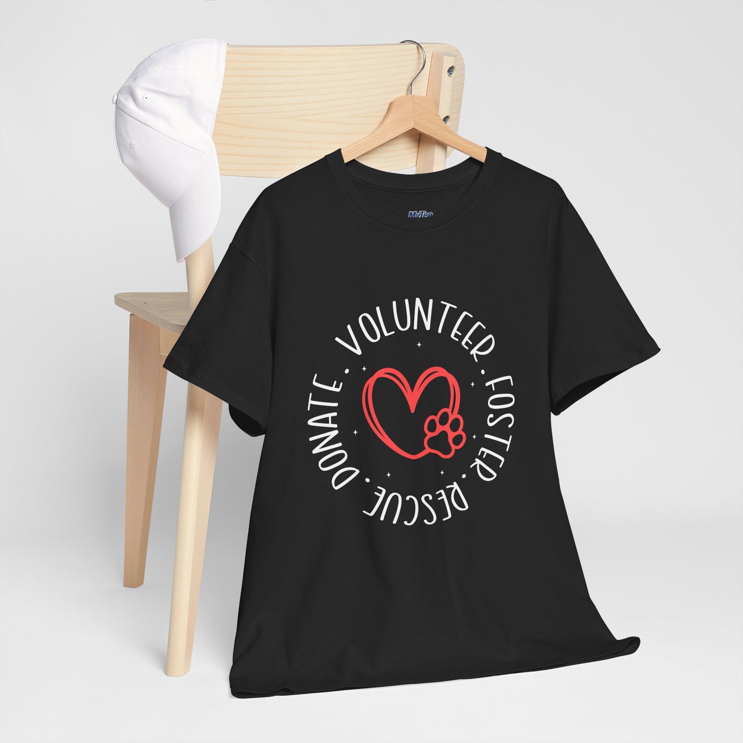Pet Lover's Heart Volunteer Rescue Foster Donate Unisex T-Shirt