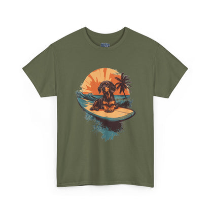 Dachshund Beach Vibes T-Shirt – Chill Summer Dog Style