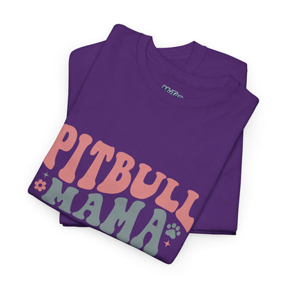 Pitbull Mama Tee – Cute Casual Shirt for Dog Moms & Pet Lovers