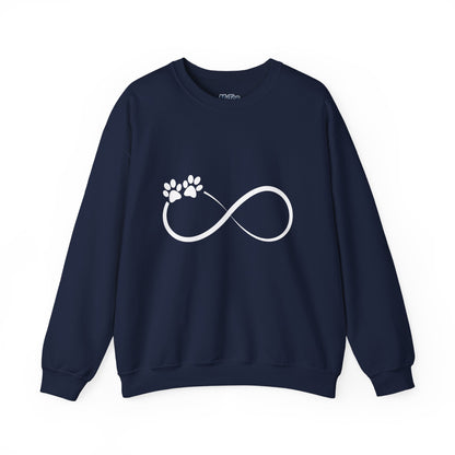 Infinity Paw Print Hoodie - Warm & Minimalist