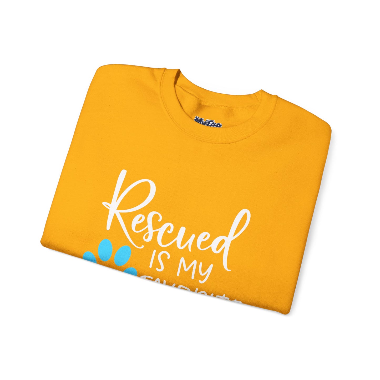 Rescued Is My Favorite Breed Unisex Sweatshirt – Dog Lover Crewneck