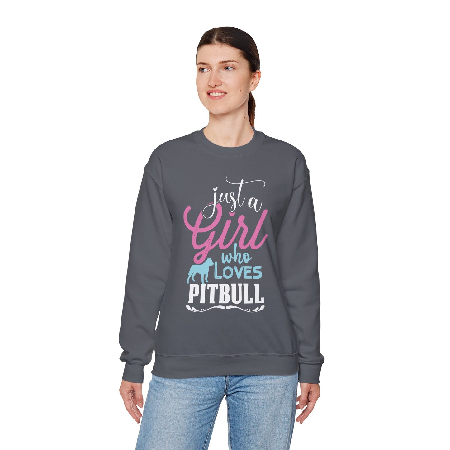 Just A Girl Who Loves Pitbull Sweatshirts