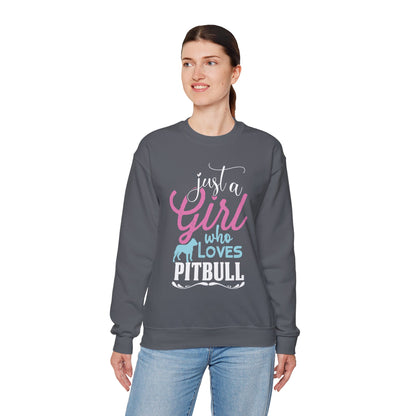 Just A Girl Who Loves Pitbull Sweatshirts