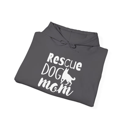 'Rescue Dog Mom Hoodie' - Cozy Sweatshirt for Pet Lover Mommies
