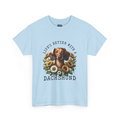 Dachshund Sunflower Unisex T-Shirt