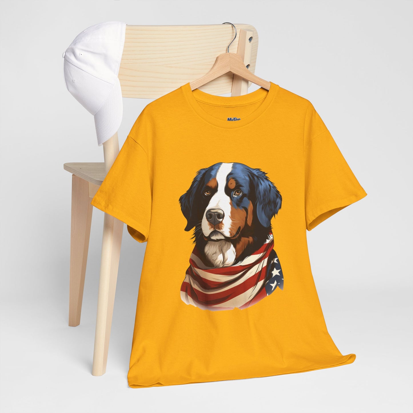 Patriotic Bernese Mountain Unisex T-Shirt