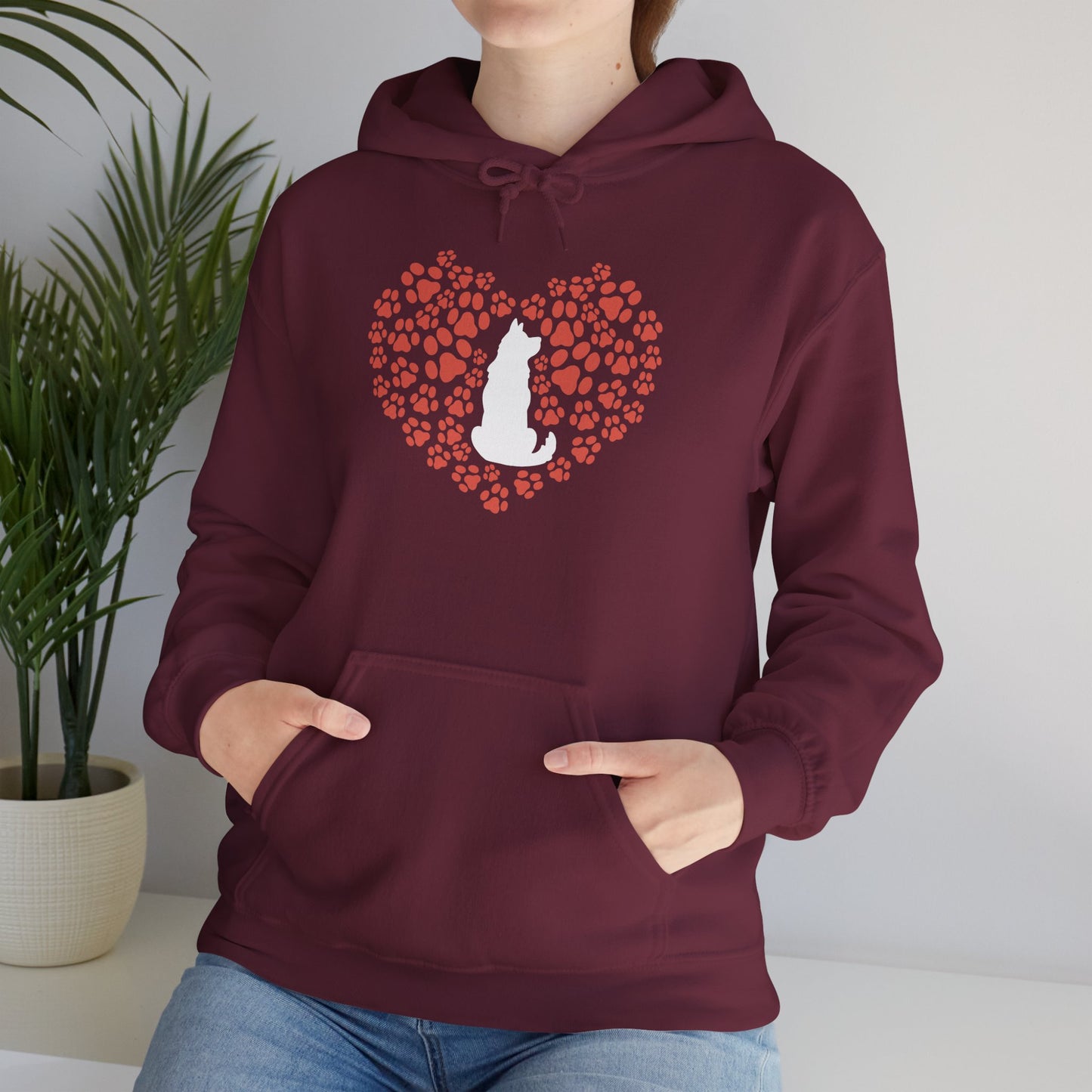 Heart Of A Cat – Minimalist Pet Lover Hoodie