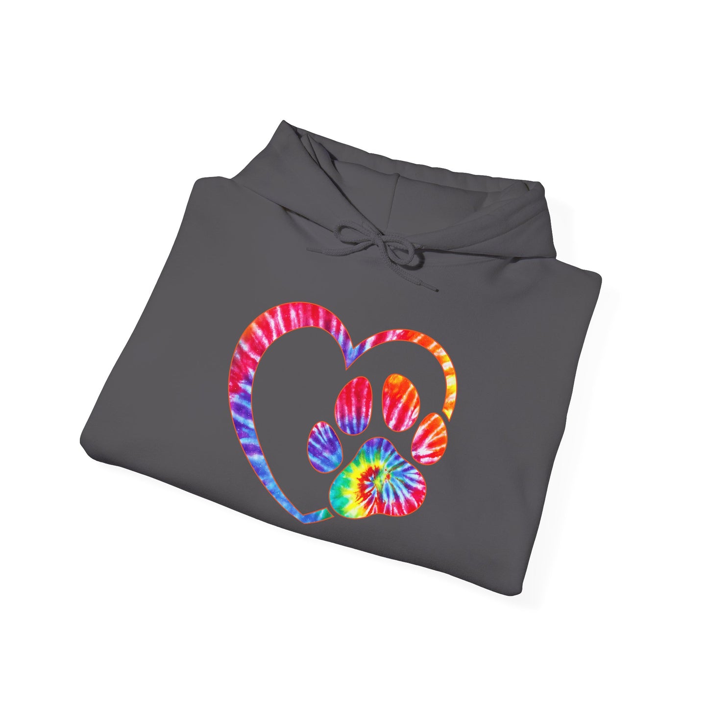 Paw Love Tie-Dye Hoodie – Wear Your Heart In Color