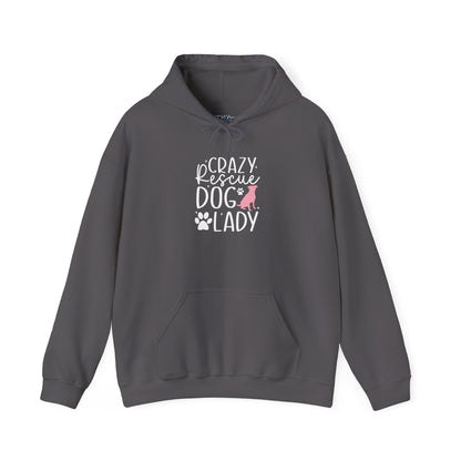 Crazy Rescue Dog Lady Hoodie - Perfect For Dog Mom