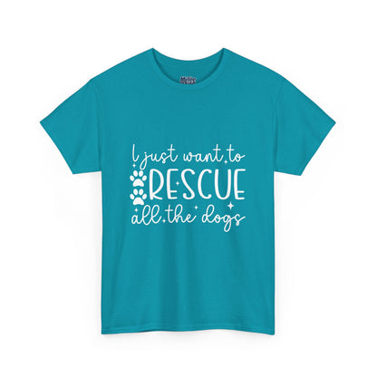 I Just Want To Rescue All The Doga Unisex T-Shirt – Soft Style, Big Heart