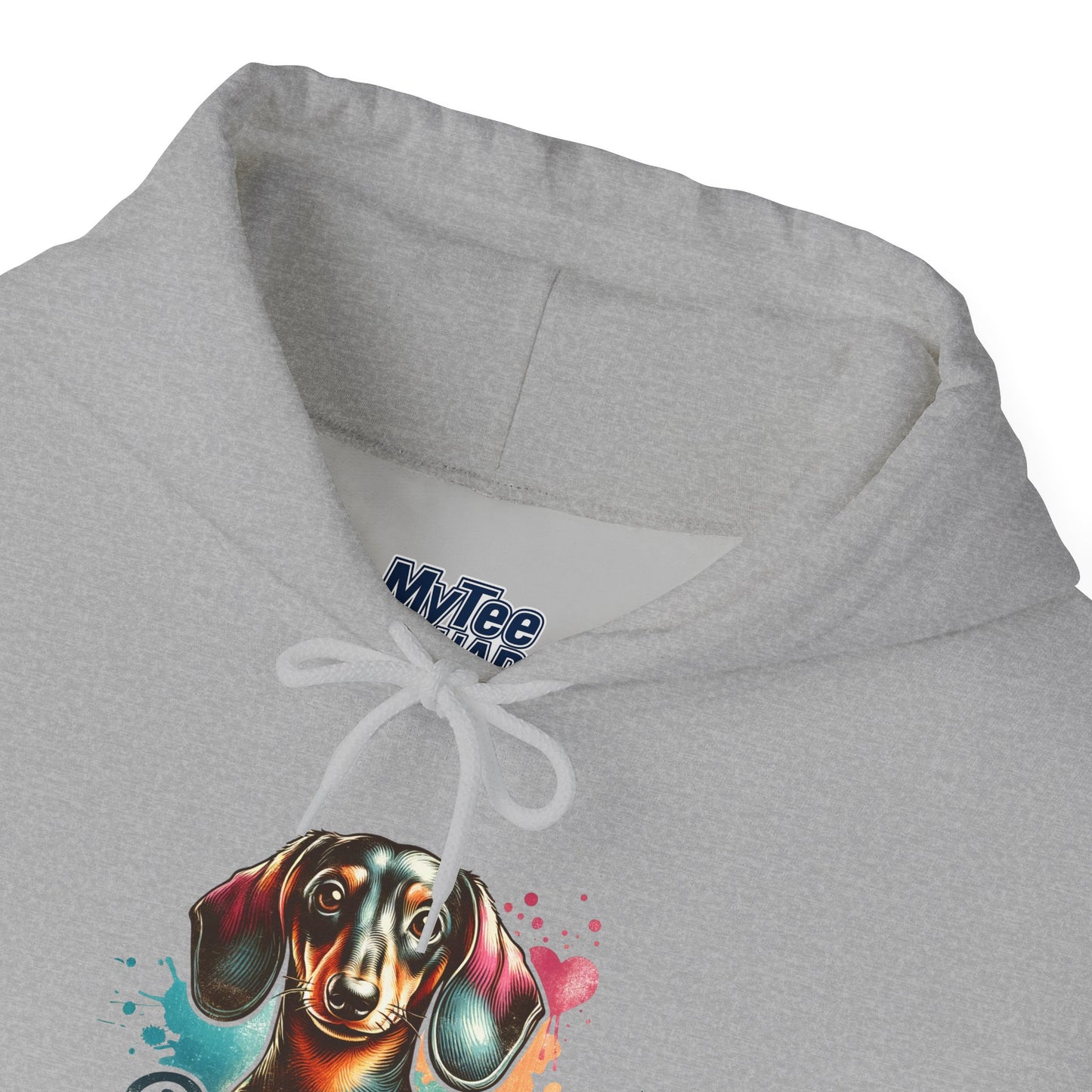 Funky Dachshund Mom Hoodie – Bright Graphic Dog Tee